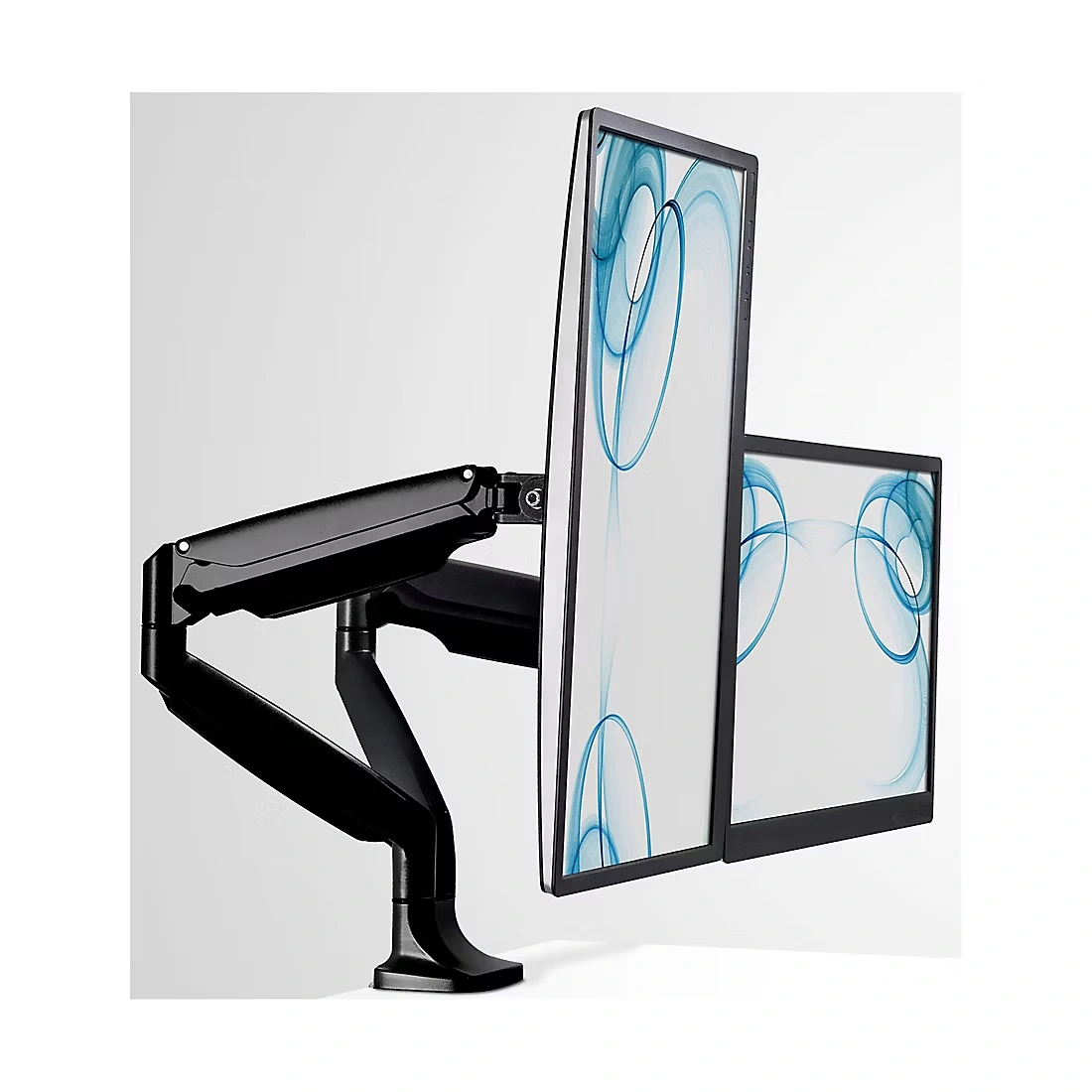 Mount-It! Heavy Duty Dual Monitor Arm - Black