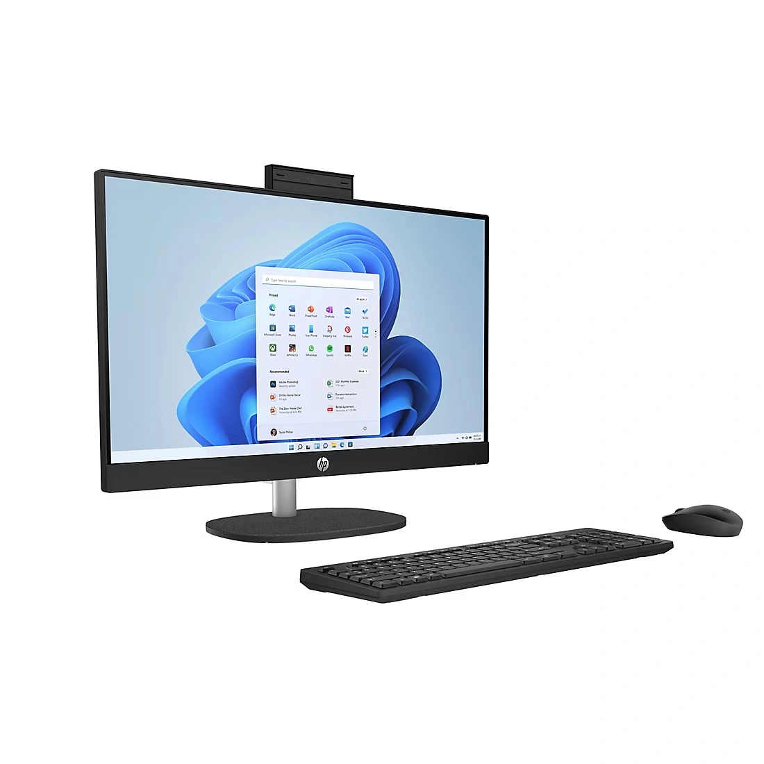 HP 23.8\" All-in-One Desktop PC, AMD Ryzen 5 Processor, 16GB Memory, 1TB SSD, Microsoft Copilot