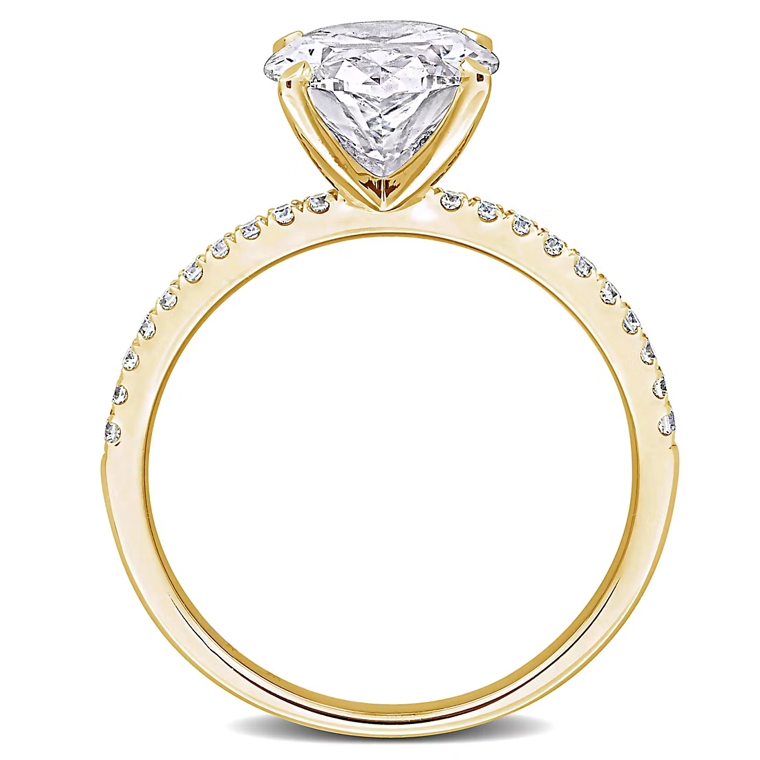 3.15 ct. t.w. Lab-Grown Diamond Oval Solitaire Engagement Ring in 14k Yellow Gold