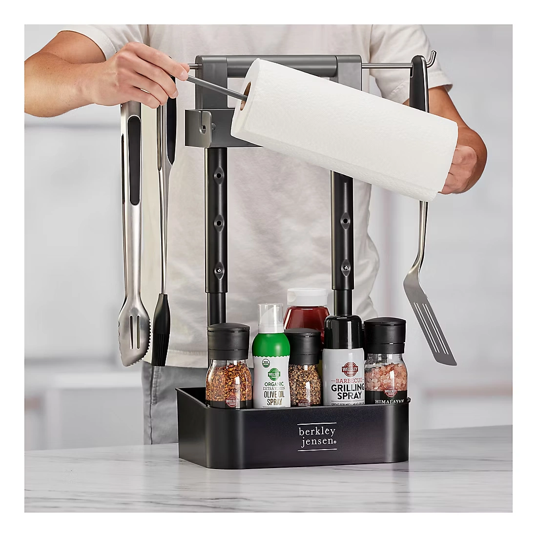 Berkley Jensen Barbecue Serving Caddy - Black