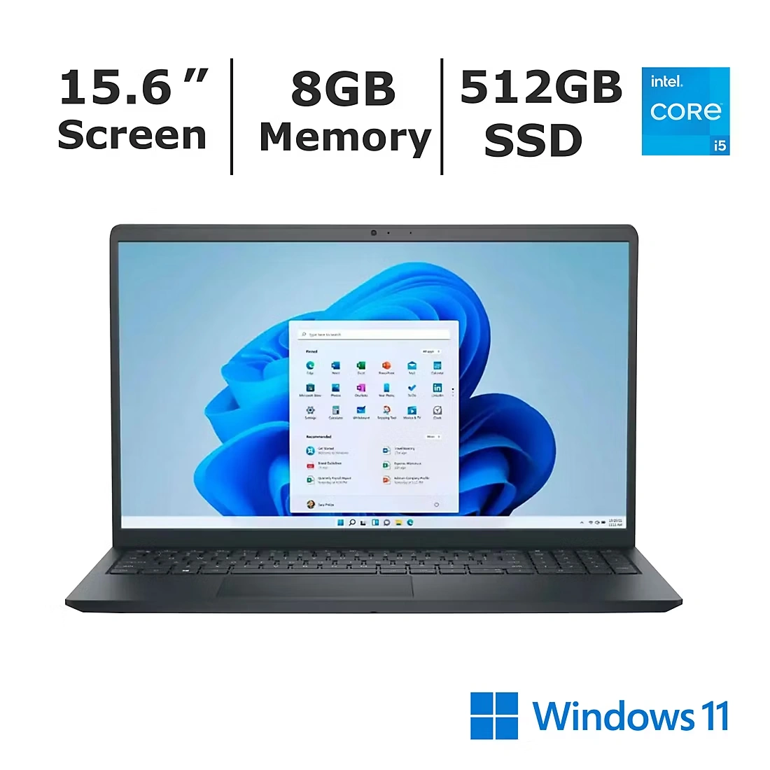 Dell Inspiron 15 15.6\" Touchscreen Laptop, Intel Core i5 Processor, 8GB Memory, 512GB SSD