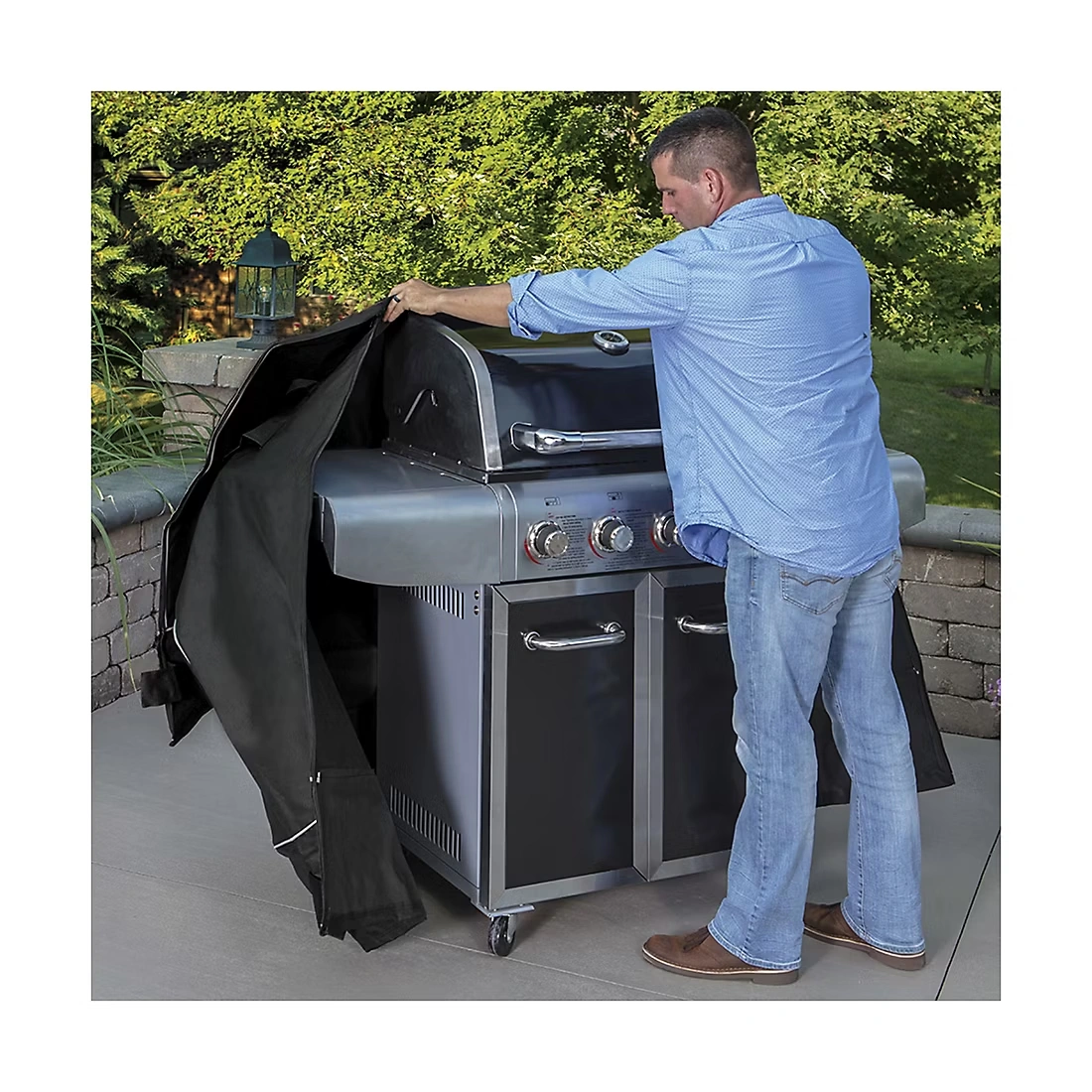 Berkley Jensen 65\" Universal Grill Cover - Black