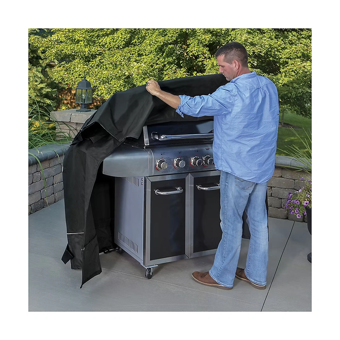 Berkley Jensen 65\" Universal Grill Cover - Black