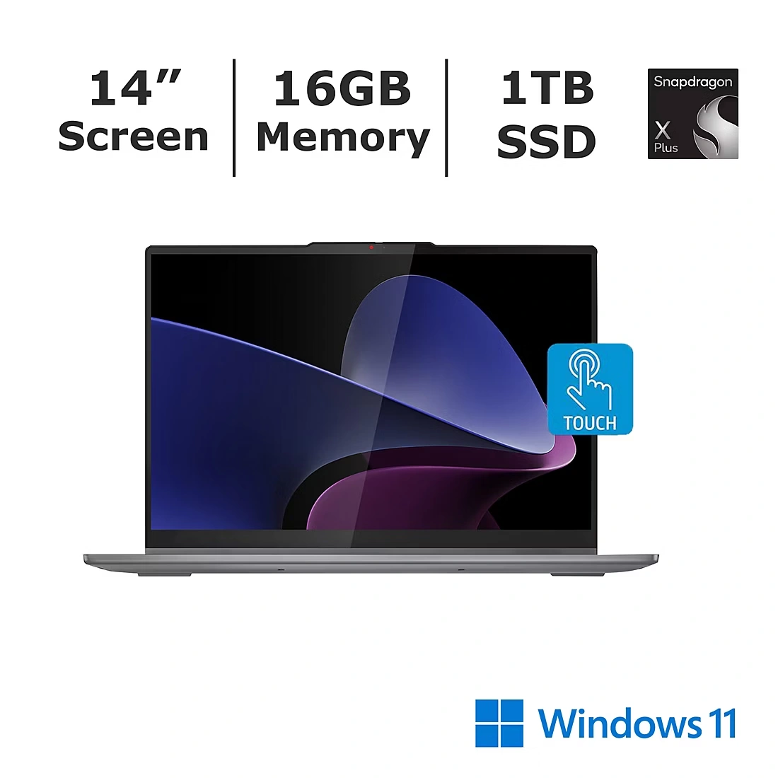 Lenovo 5 2-in-1 14" Touchscreen Laptop, Qualcomm Snapdragon X Plus Processor, 16GB Memory, 1TB SSD, Backlit Keyboard 1 Lenovo 5 2-in-1 14\" Touchscreen Laptop, Qualcomm Snapdragon X Plus Processor, 16GB Memory, 1TB SSD, Backlit Keyboard