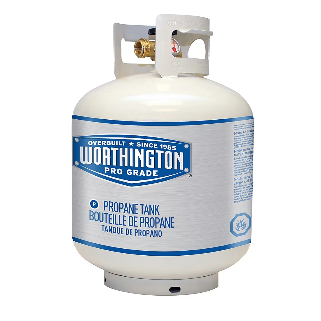 Worthington Industries Pro Grade 20 lb. Refillable Steel Propane Tank