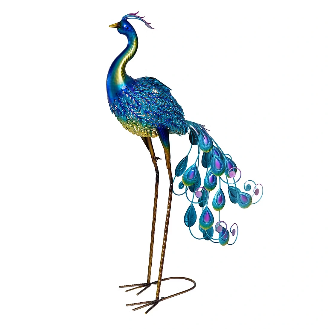 BJ's 33in Solar Metal Peacock