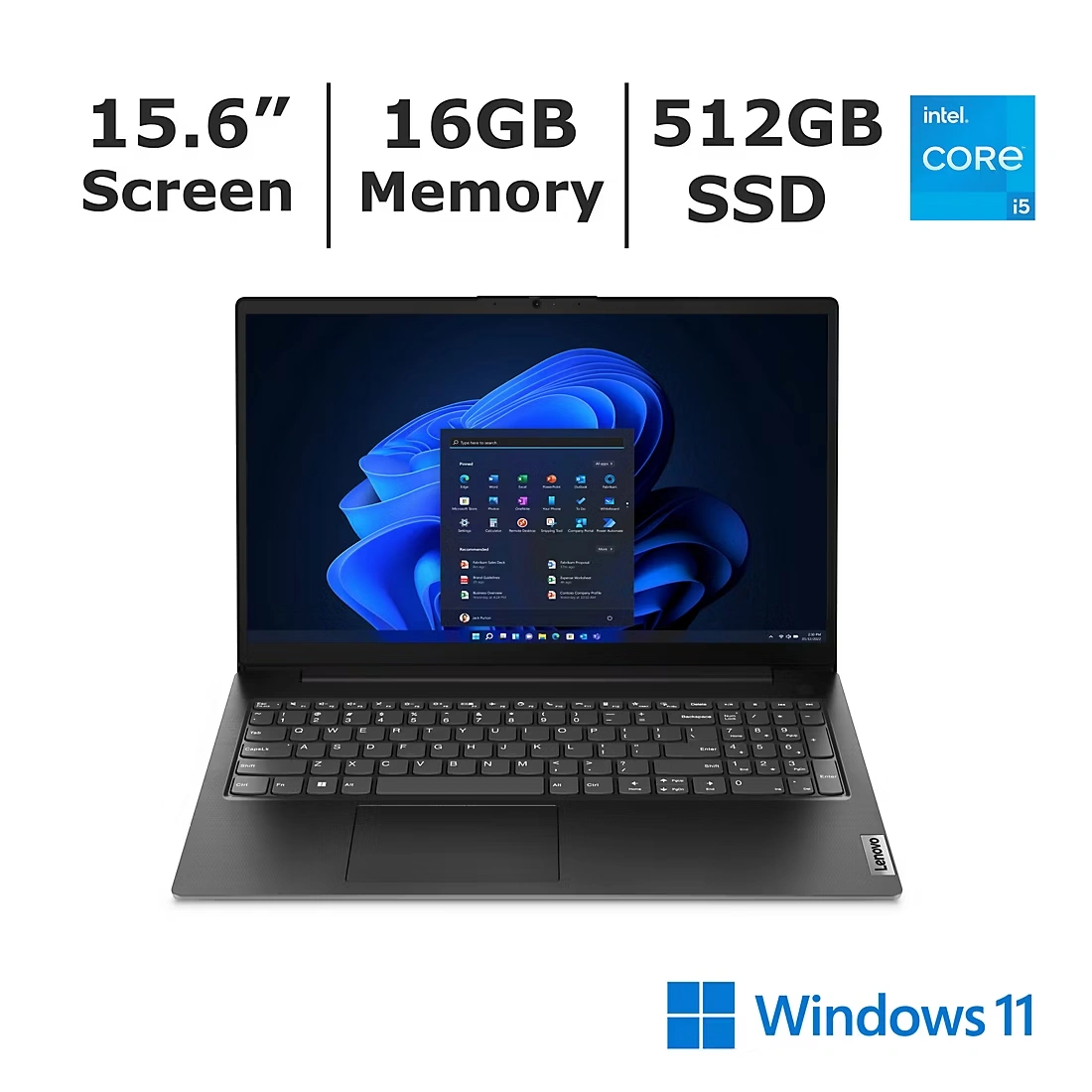 Lenovo V15 G4 IRU 15.6\" FHD Notebook, Intel Core i5 Processor, 16GB RAM, 512GB SSD, Windows 11 Home