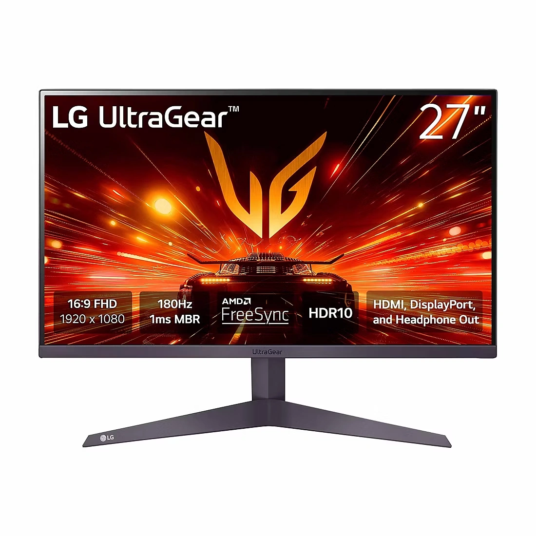 LG 27\" UltraGear FHD 180Hz Gaming Monitor with AMD FreeSync