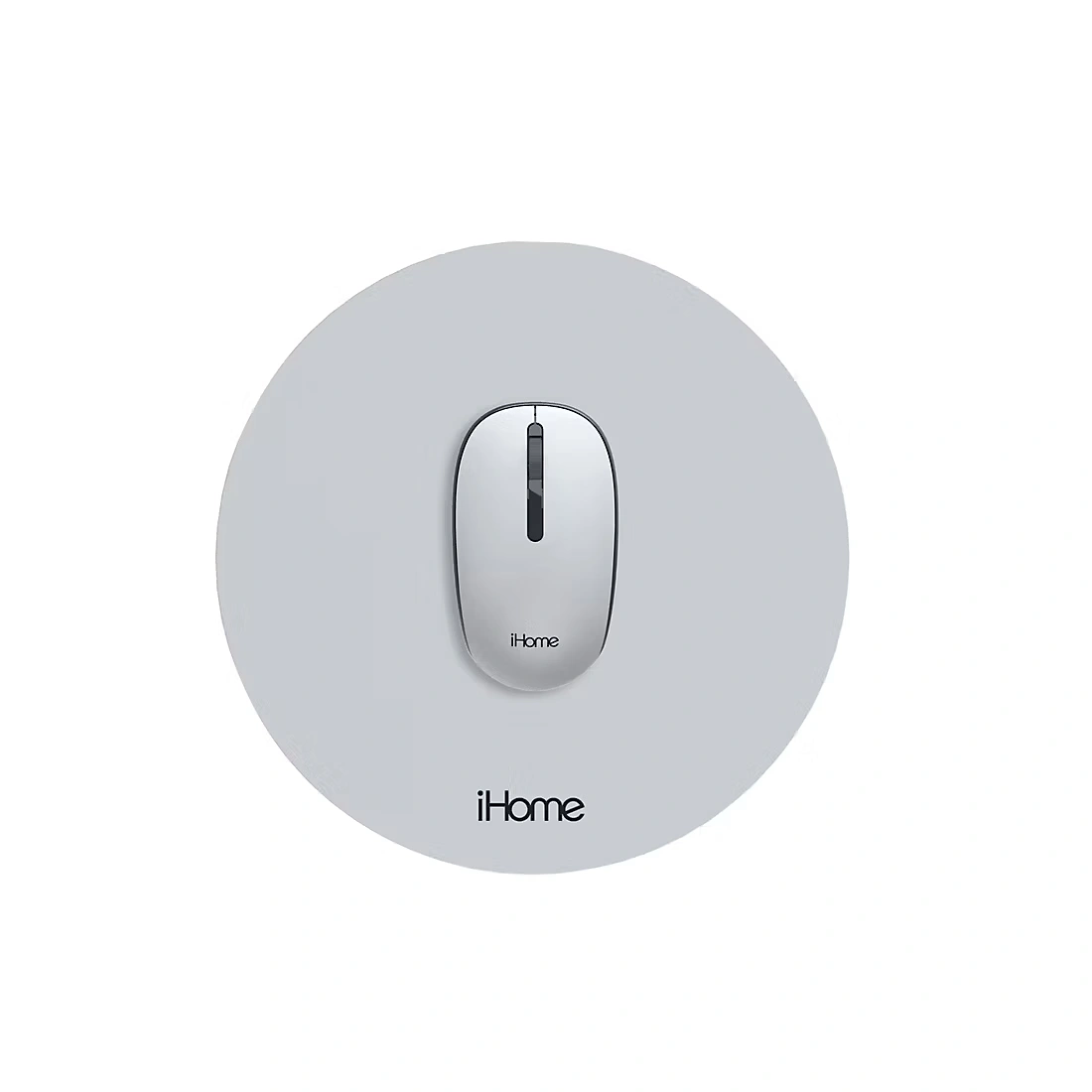iHome 2.4G Wireless Mouse with Mousepad Bundle- Grey